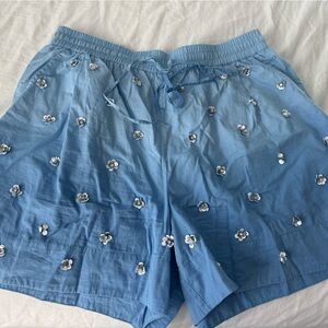 Essentiel Antwerp Light Blue Casual Shorts